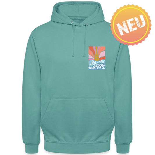 Ukulele Unisex Hoodie - "Uke the moment"