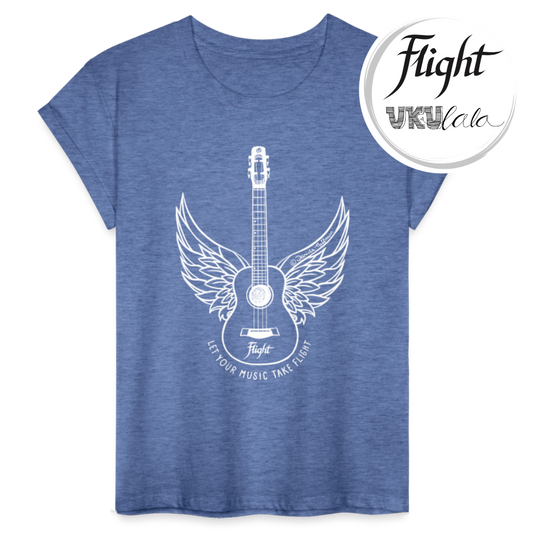 Ukulele Damen T-Shirt - "Let your music take flight"