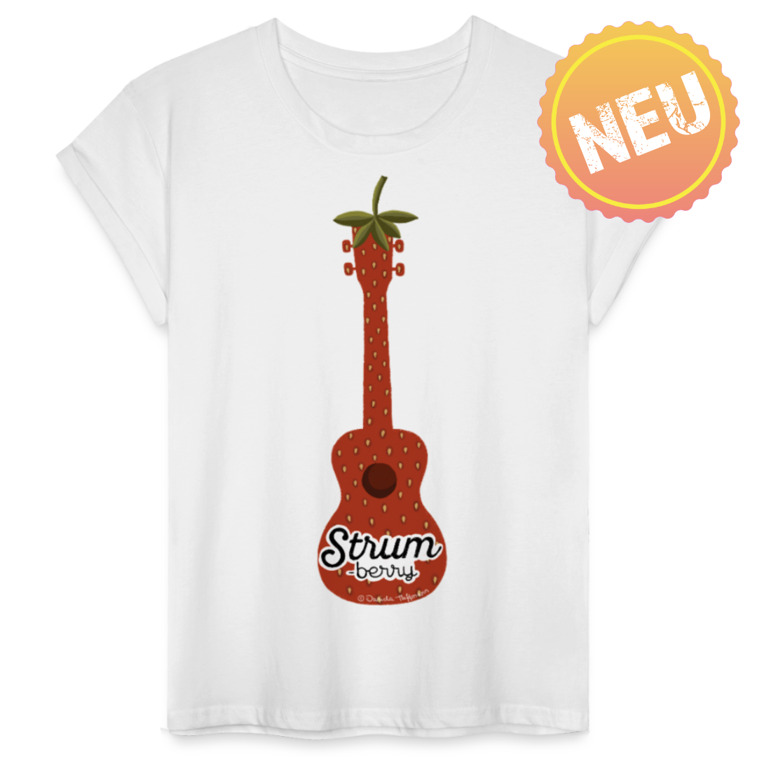 Ukulele Damen T-Shirt - "Strum-berry"