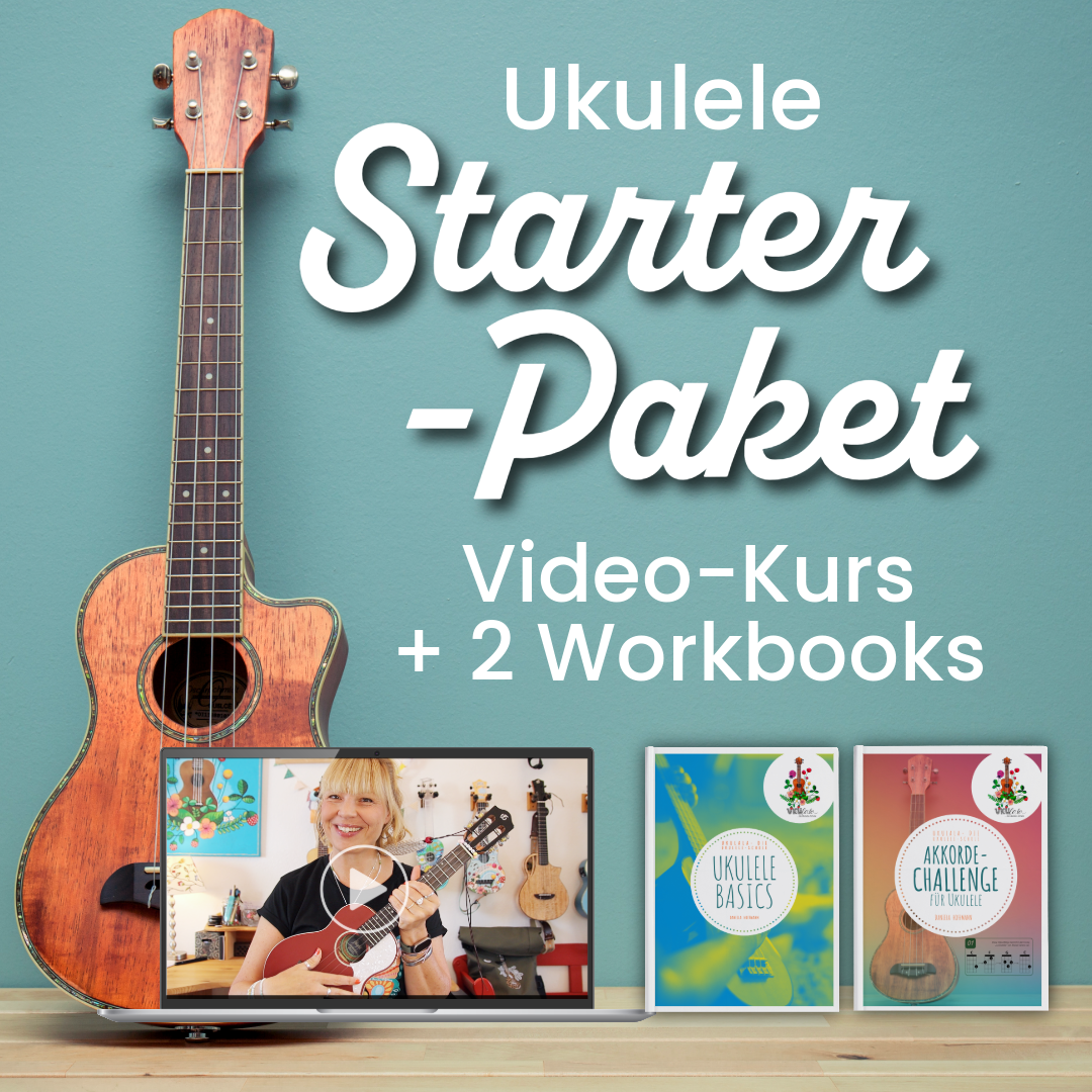 Das ultimative Ukulele-Starterpaket (Videokurs + 2 Workbooks)