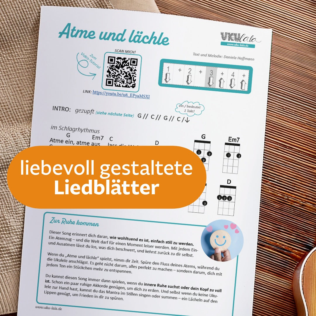 Ukulele Mantra-Songs | Fünf Lieder für Ruhe, Freude und innere Balance.