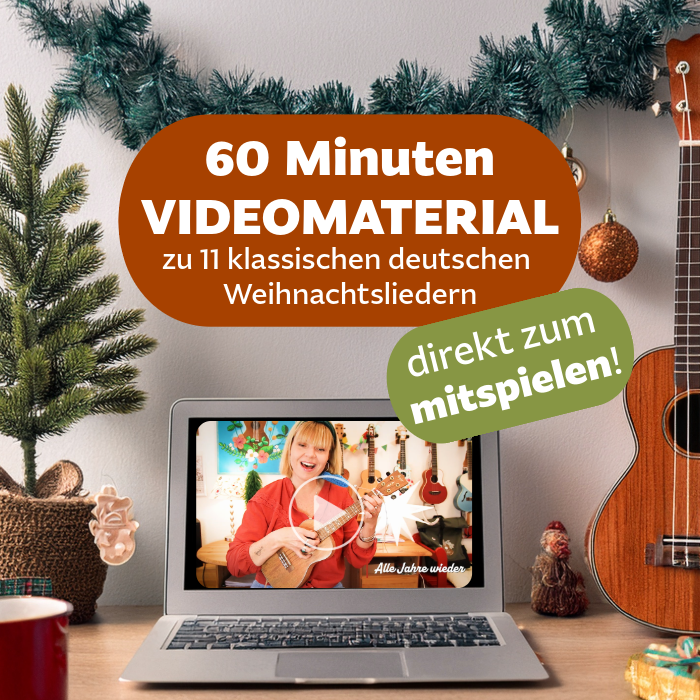 11 Weihnachtslieder für Ukulele | mit Videotutorials