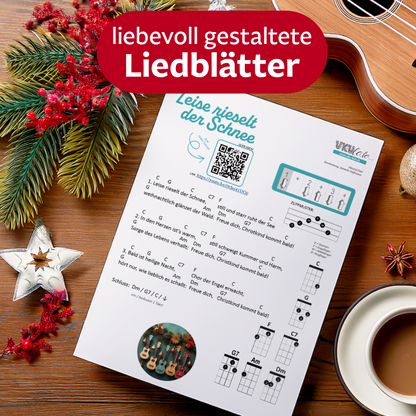 11 Weihnachtslieder für Ukulele | mit Videotutorials
