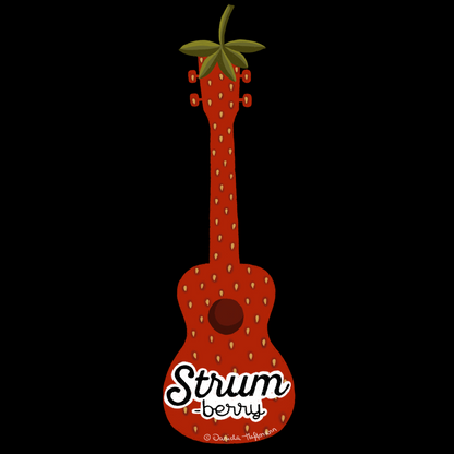 Ukulele Polokleid "Strum-berry"