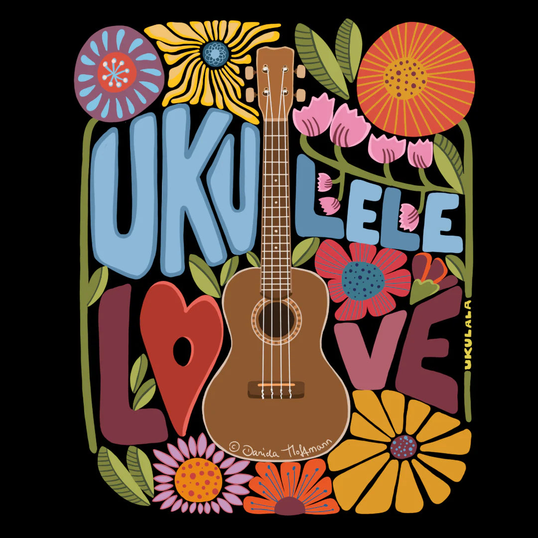 Damen Premium T-Shirt - "Ukulele love"