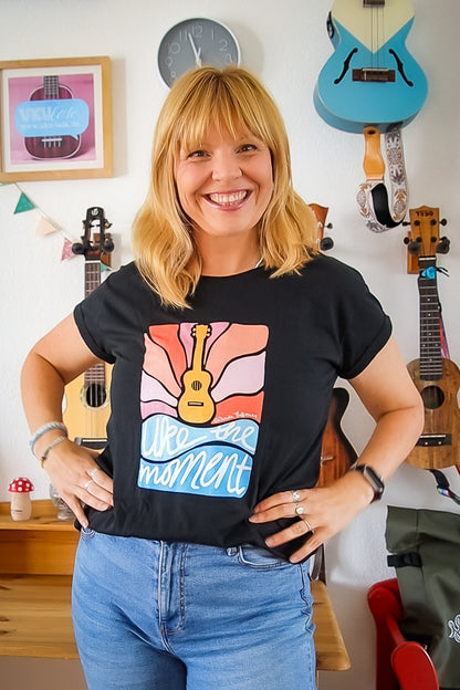Ukulele Women's T-Shirt - "Uke the moment"
