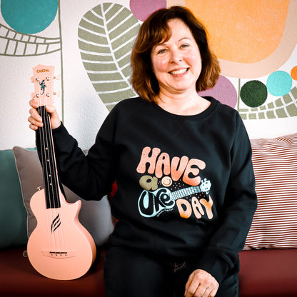 Ukulele-Sweatshirt - "Have a Uke day"