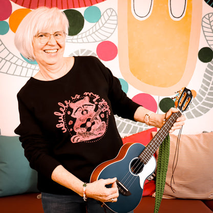 Ukulele-Sweatshirt - "Ukulele is my yoga"