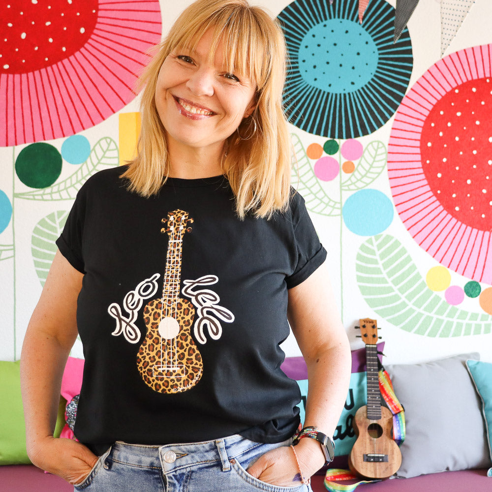 Ukulele Women's T-Shirt - "Leo-lele"