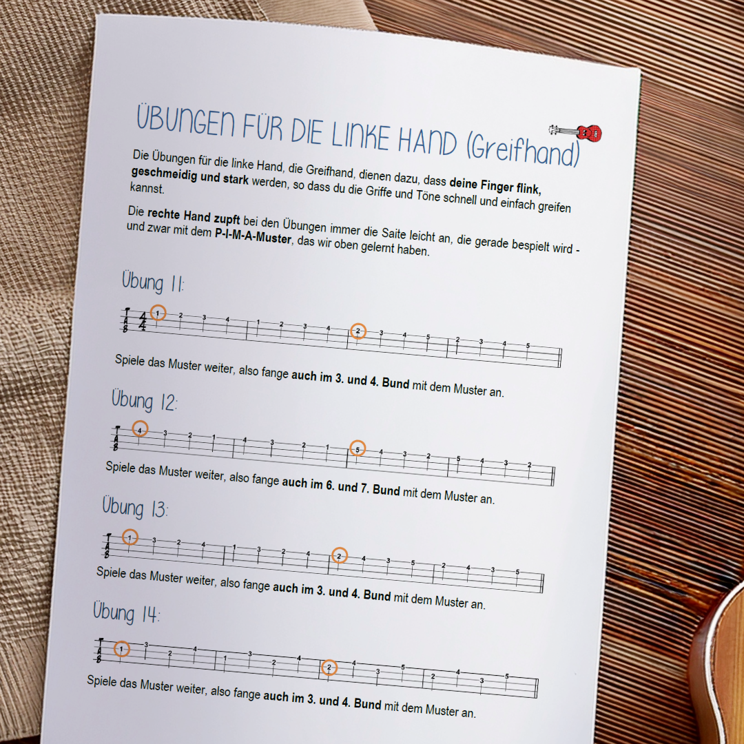 Ukulele BASICS - Dein Workbook für den perfekten Start (PDF)