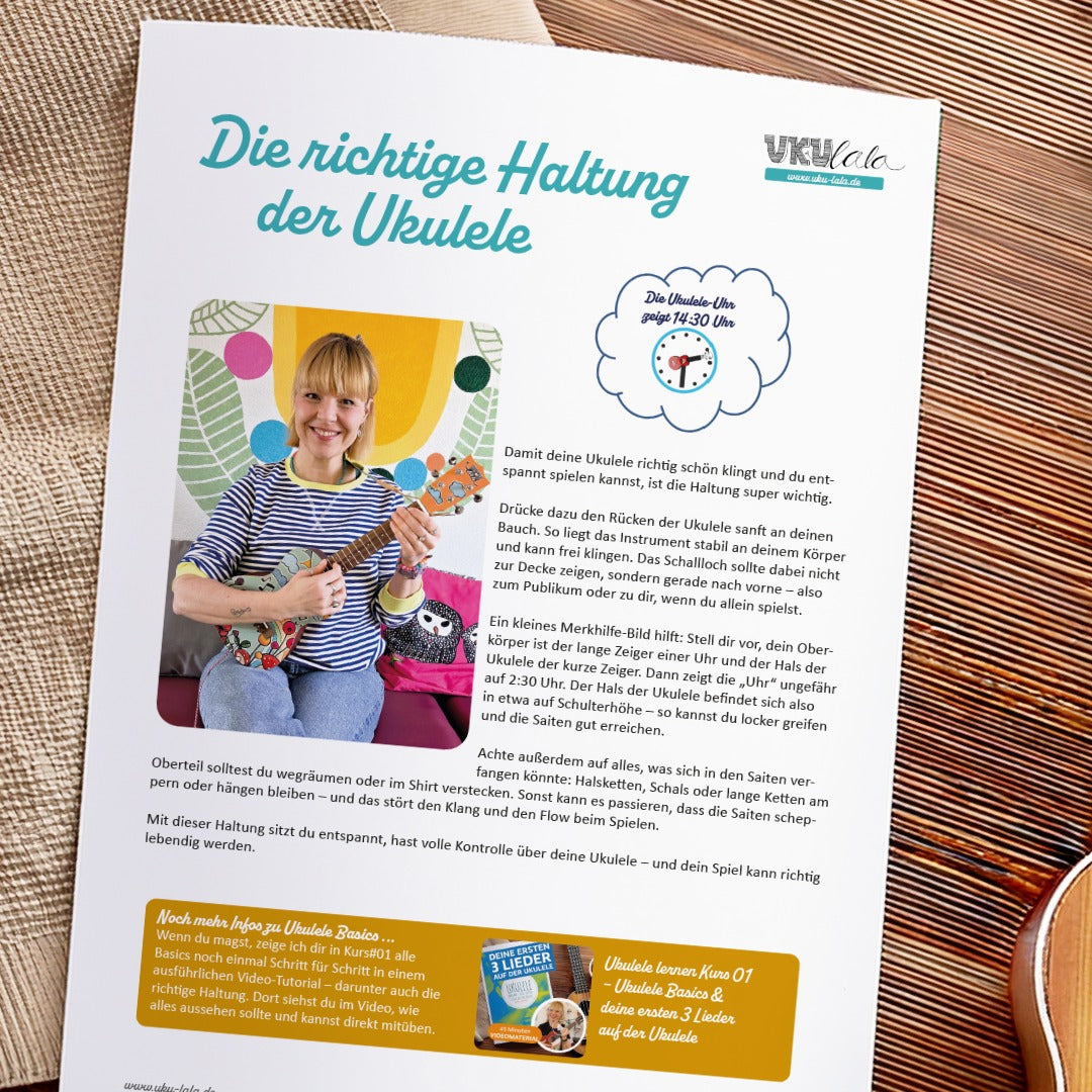 Ukulele BASICS - Your Workbook for the Perfect Start (PDF)