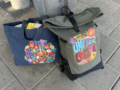 Ukulele Rolltop Rucksack "Ukulele Love"